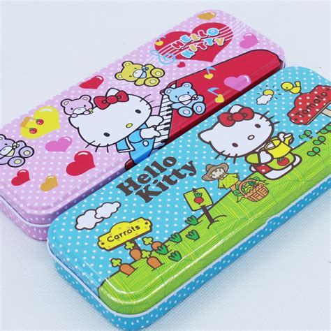 metal hello kitty pencil box|pencil case with hello kitty.